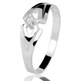 Anel de Noivado 18k Aurum Blanc