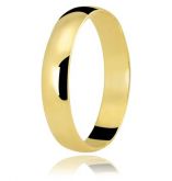 Aliança de ouro amarelo 18K com diamantes