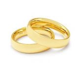 Alianças Ouro Amarelo Bride (Par de Aliança)