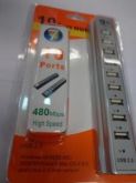 Hub para USB  com 10 portas - 0018