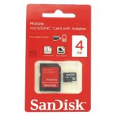 CARTÃO  DE  MEMÓRIA  SANDISK 4GB