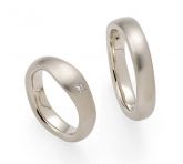 Aliança de Ouro Nobre 18K com diamantes - Modelo AL1S112969